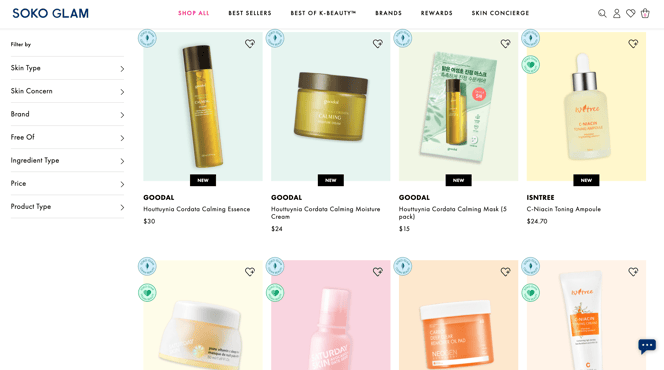 Beauty product clearance sites